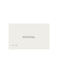 nothing. gift card